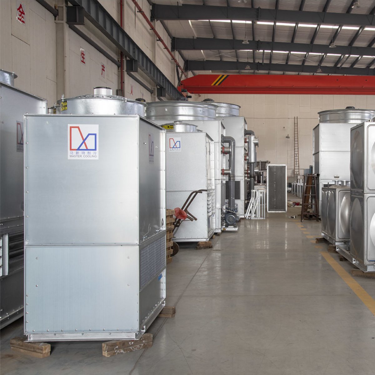 100 Ton Closed Counter Flow Steel Square Type Cooling Equipment Water Cooling Tower