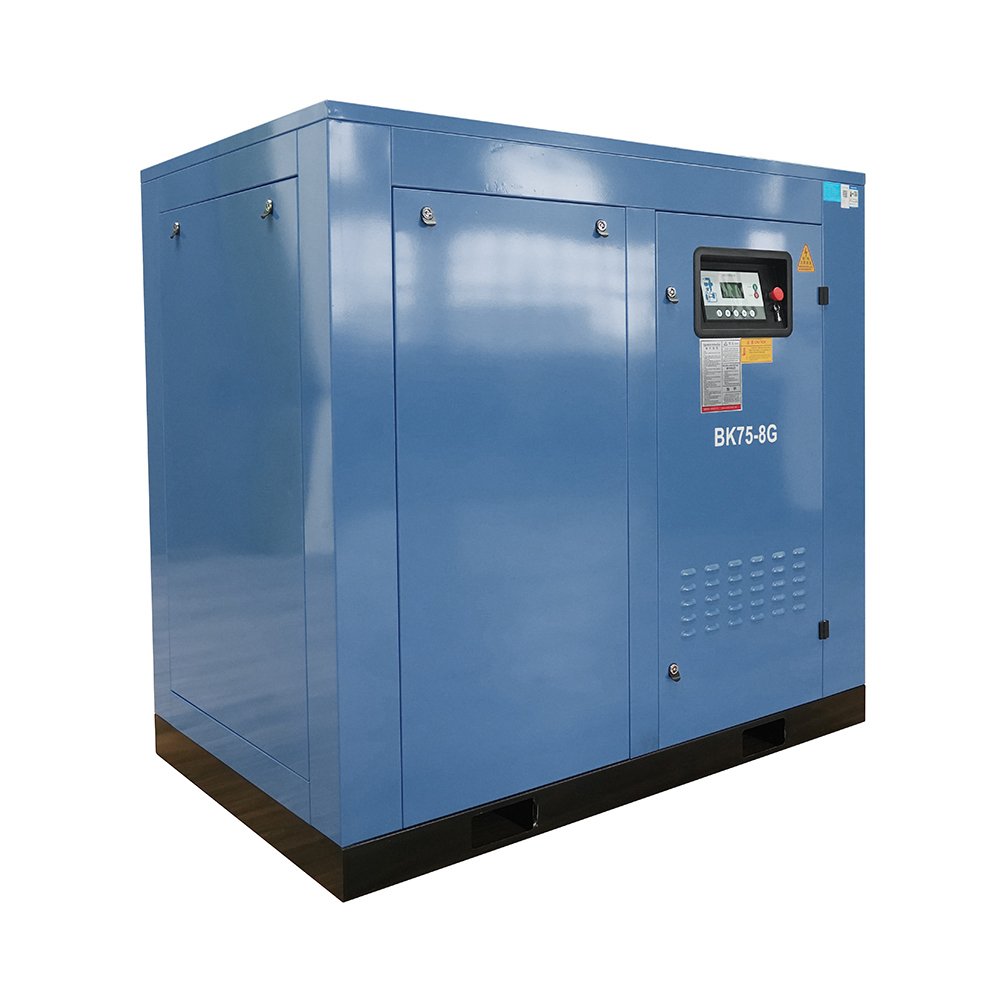 New 75Kw 380V Variable Frequency Dual Stage Two Cooling Electric Industrial Screw Air Compressor