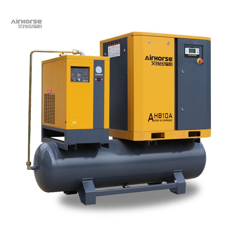Energy-saving All in One 7.5kw 10hp 1.1m3/min PM VSD Screw Air Compressor with 300L Tank
