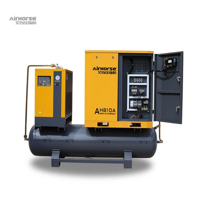 Energy-saving All in One 7.5kw 10hp 1.1m3/min PM VSD Screw Air Compressor with 300L Tank