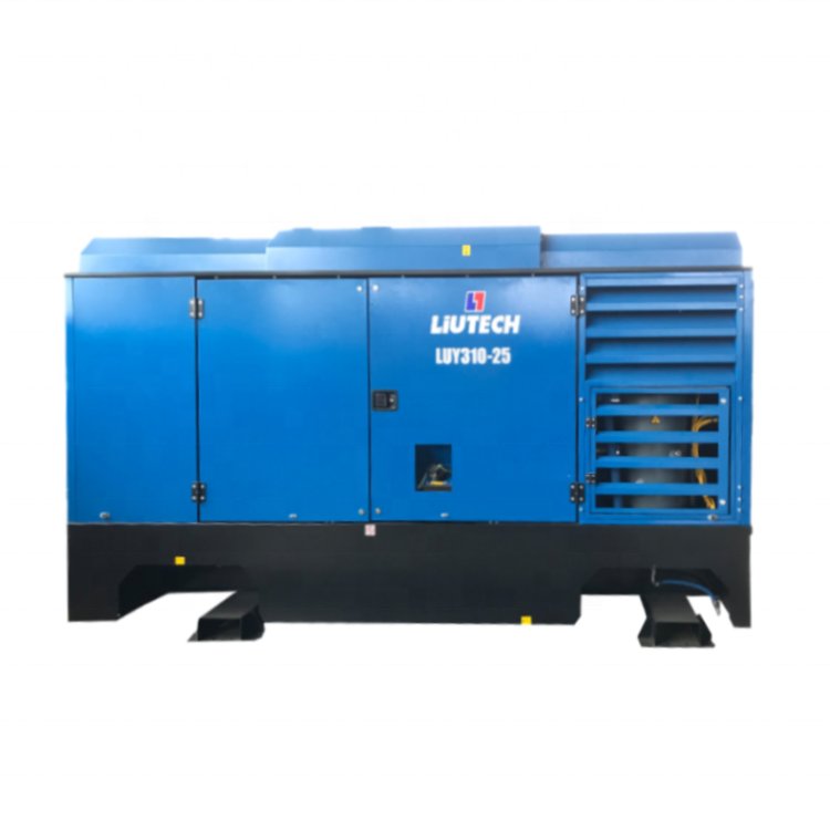 Liutech LUY310-25 25bar 1095cfm 295KW Atlas Copco Screw Pneumatic air Compressor Mobile Manufacturer for Construction Drilling