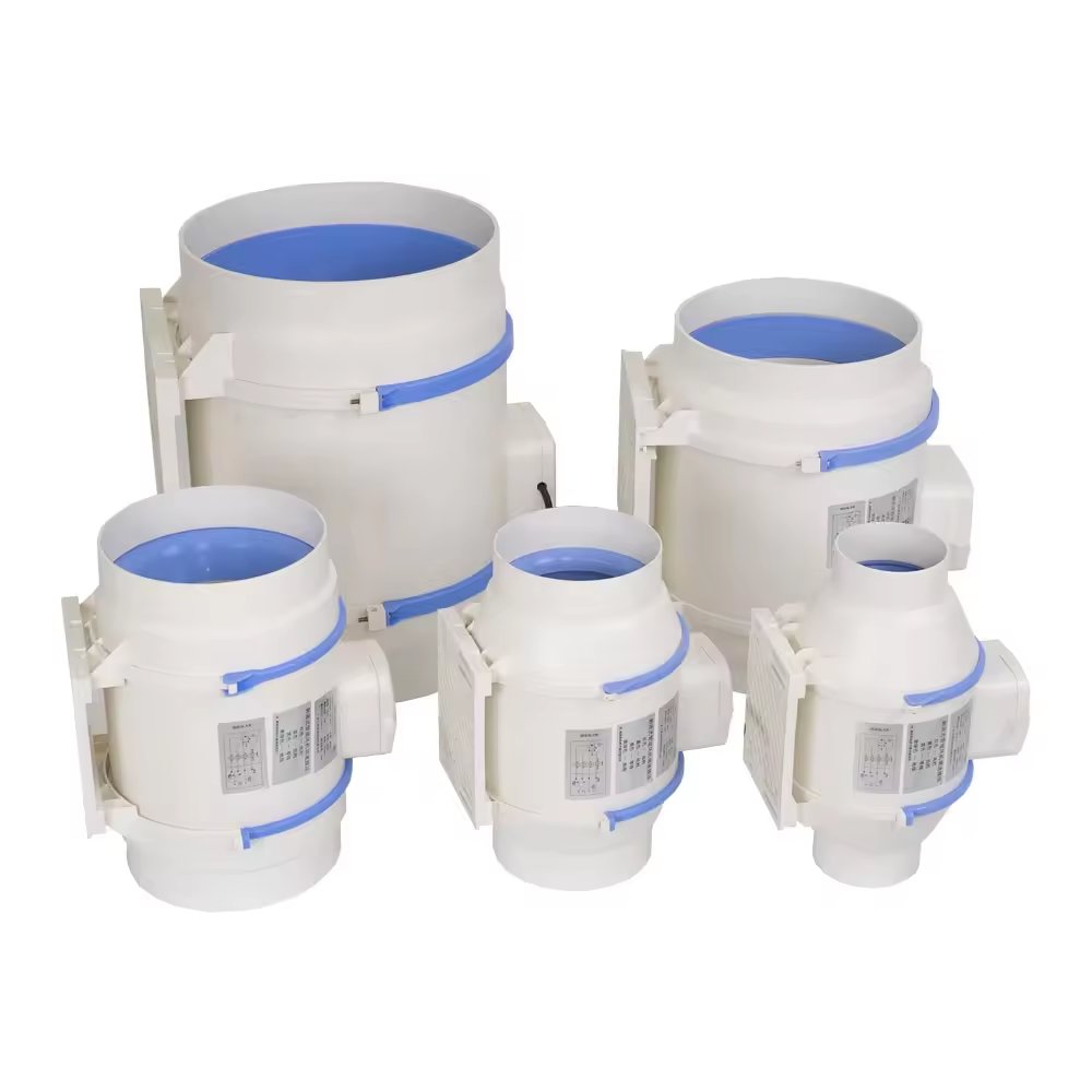 4 Inch 6 Inch 8 Inch 10 Inch 12 Inch AC Extractor Two Gears Two Speed Silent Inline Centrifugal Duct Fan