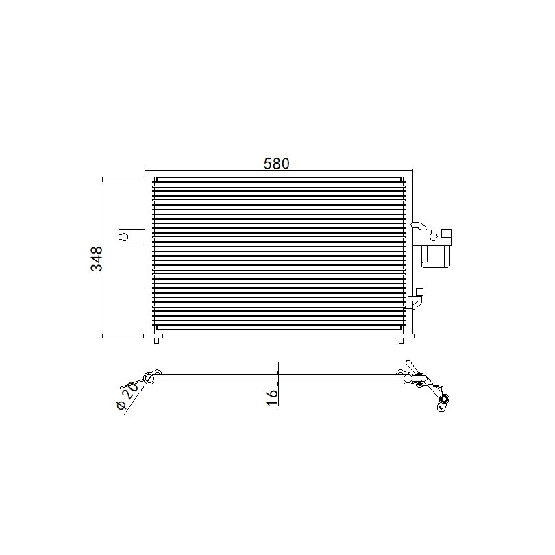 Aftermarket Car Auto Air Conditioning System Auto AC Condenser FOR HYUNDAI ACCENT OEM 97606 22000 22050 22010 22051