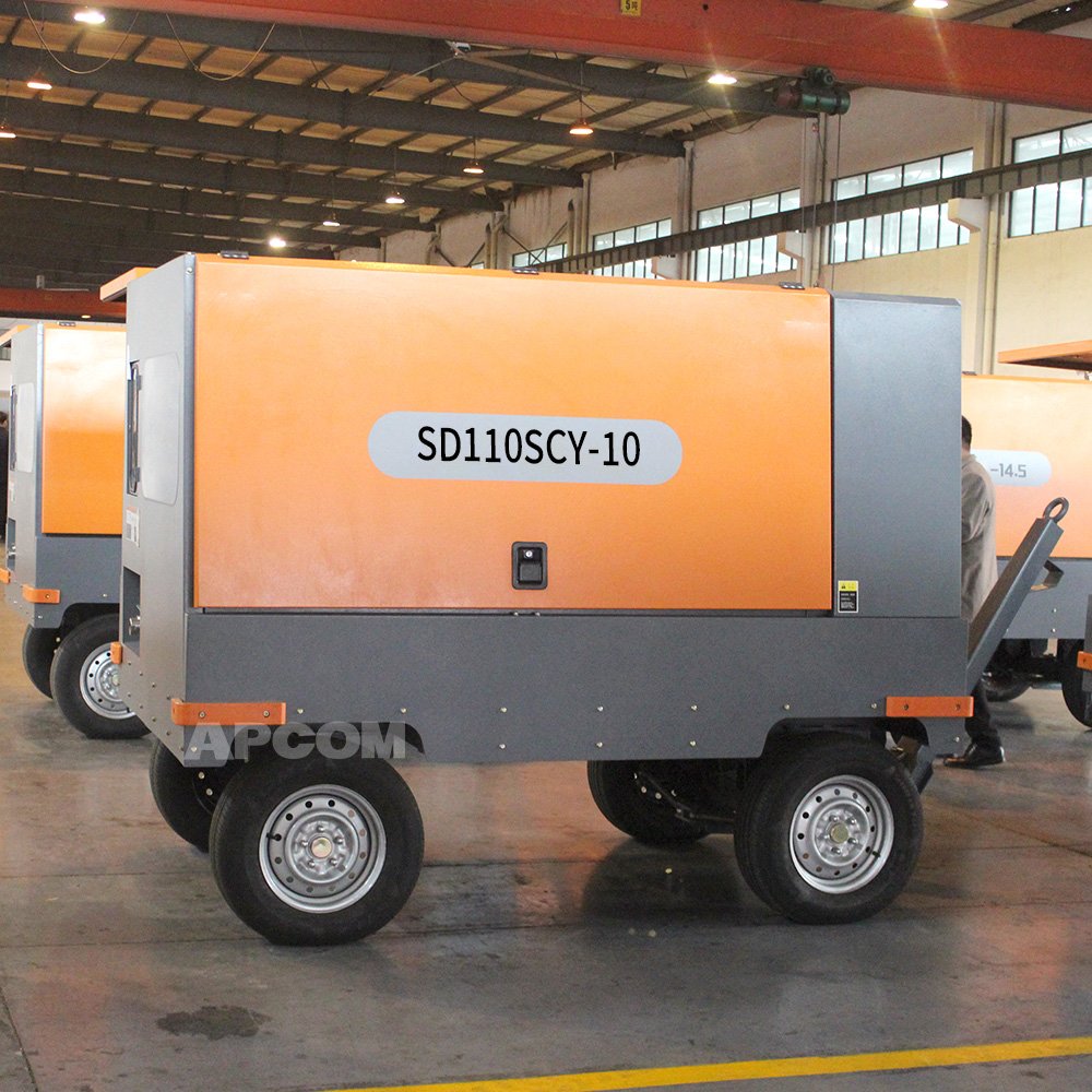 13m3/min 10bar 460cfm Mining diesel Engine Screw air Compressor 450cfm 12m3 Compressor air Mining diesel Engine Air-compressor