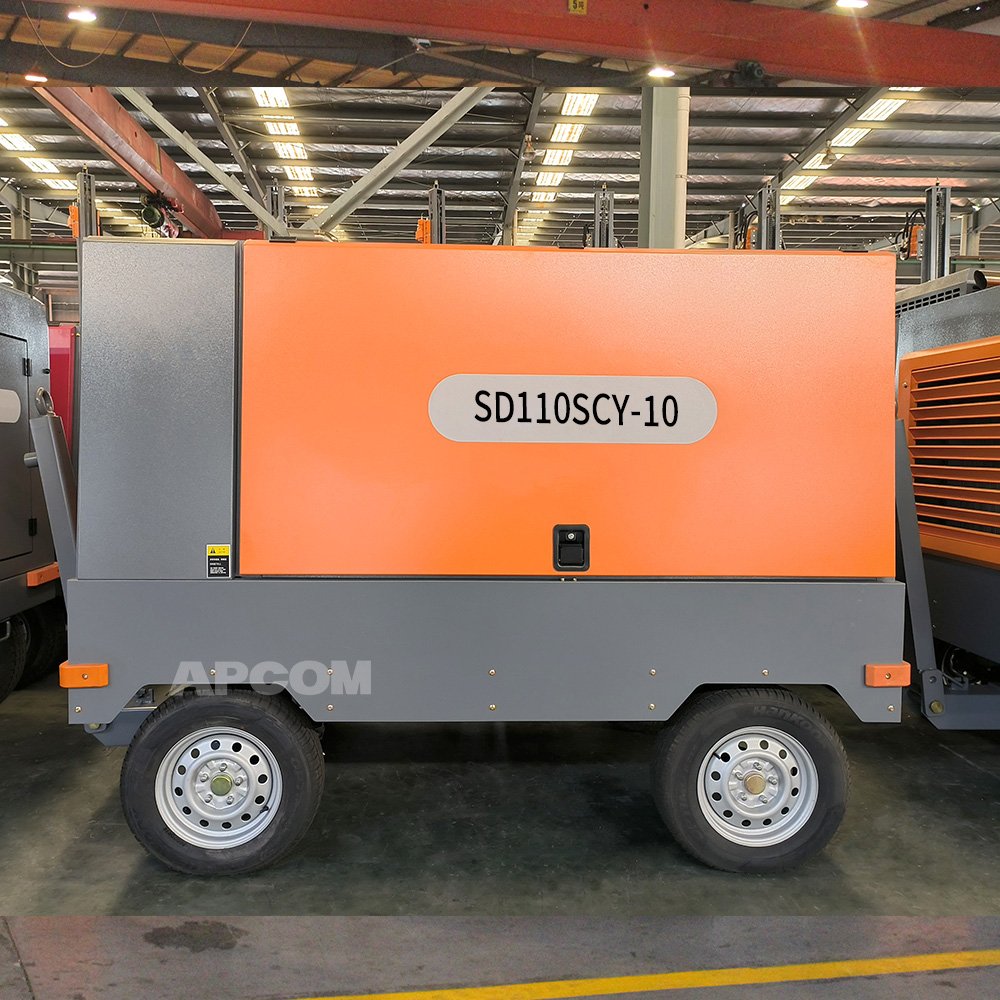 13m3/min 10bar 460cfm Mining diesel Engine Screw air Compressor 450cfm 12m3 Compressor air Mining diesel Engine Air-compressor