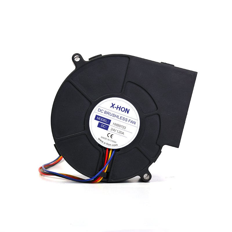 9733 97mmx33mm DC 5V Dual Ball Bearing Blower Brushless Cooling Fan 97mm 2 Pin Blower Fan for Cabinet Cooling