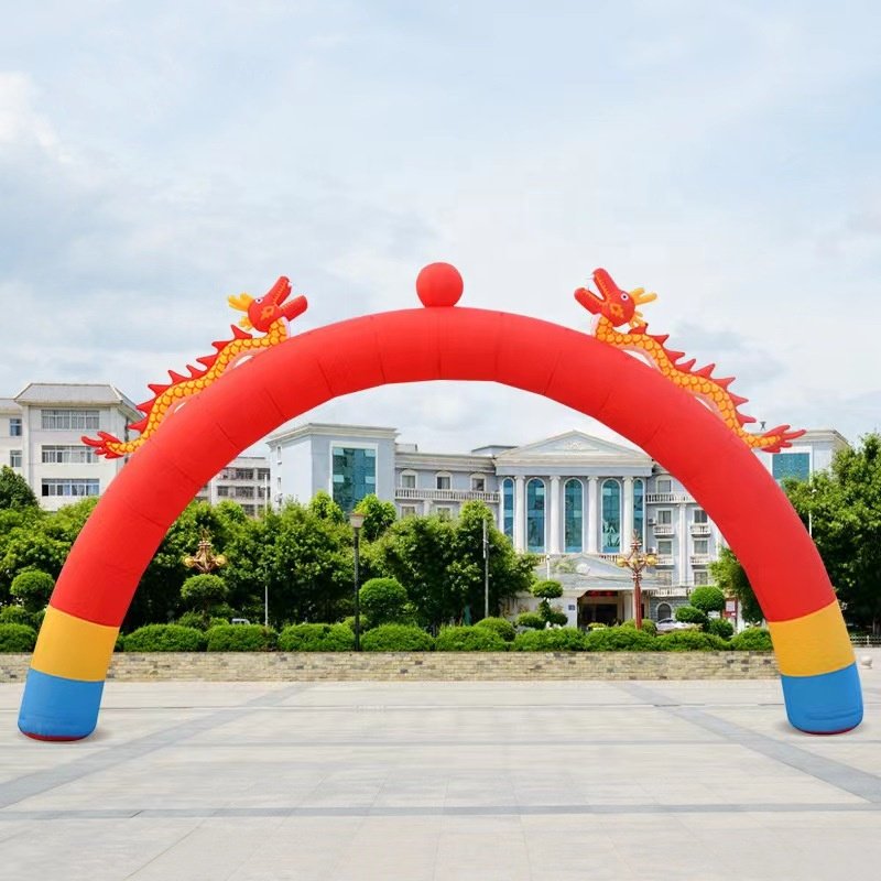 Customized Sky Dancer Air Blower Inflatable Tent Cartoon Characters Light Balloon Ball Advertising Inflatables