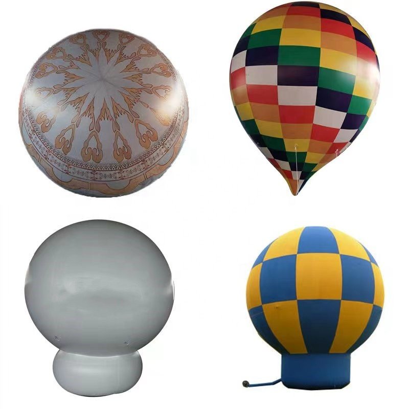 Customized Sky Dancer Air Blower Inflatable Tent Cartoon Characters Light Balloon Ball Advertising Inflatables