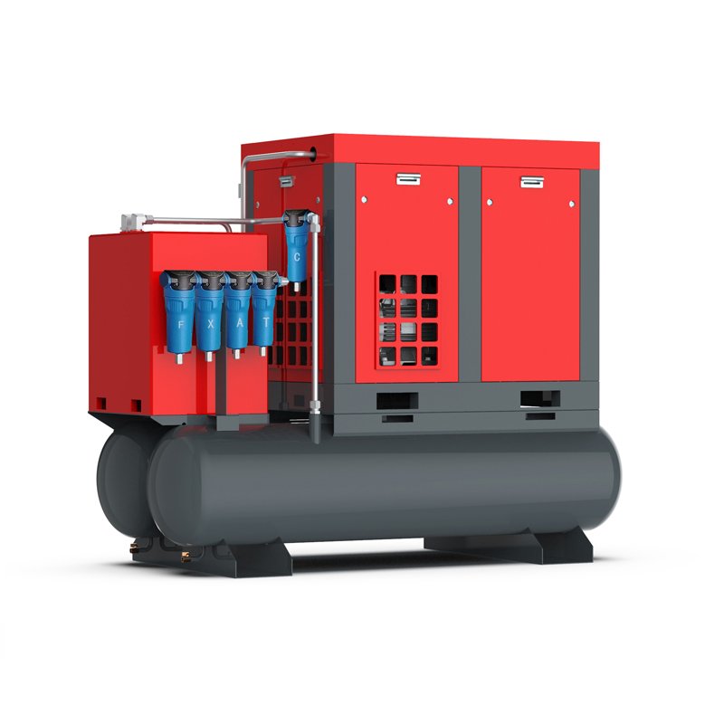 Sollant 7.5KW 11KW 15KW Energy Saving air Compressor Screw air Compressor 4-in-1 Quality All in One air Compressor