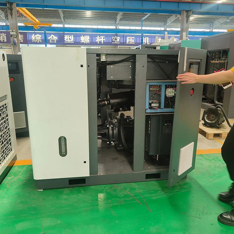 High Quality 7.5kw 11kw 15kw Industrial Silent All in One Screw Air Compressor with Tank and Dryer