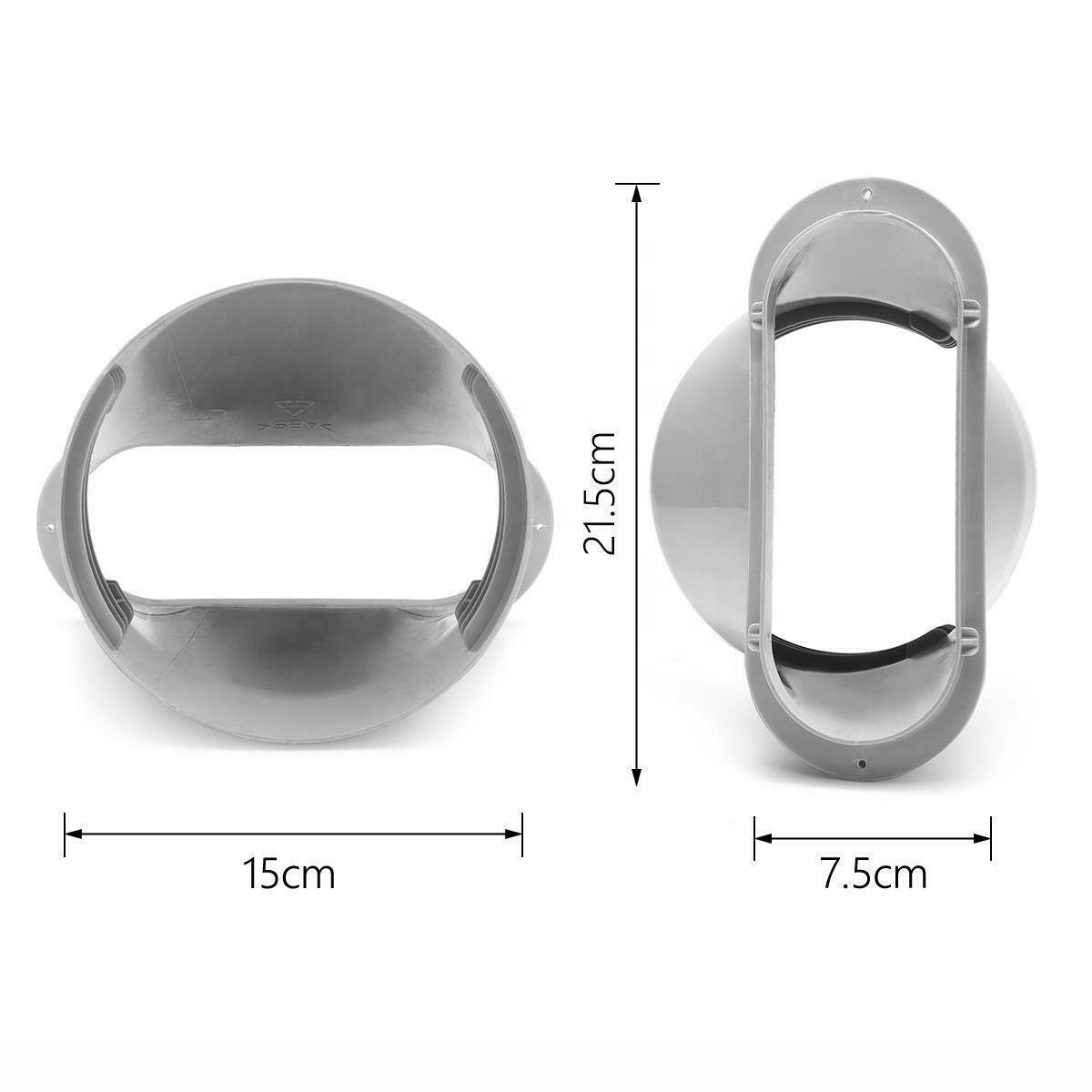 5.9 Inch Universal air Conditioner Kit Exhaust Pipe Interface Tube Adapter Portable Outdoor air Conditioner Connector Adapters