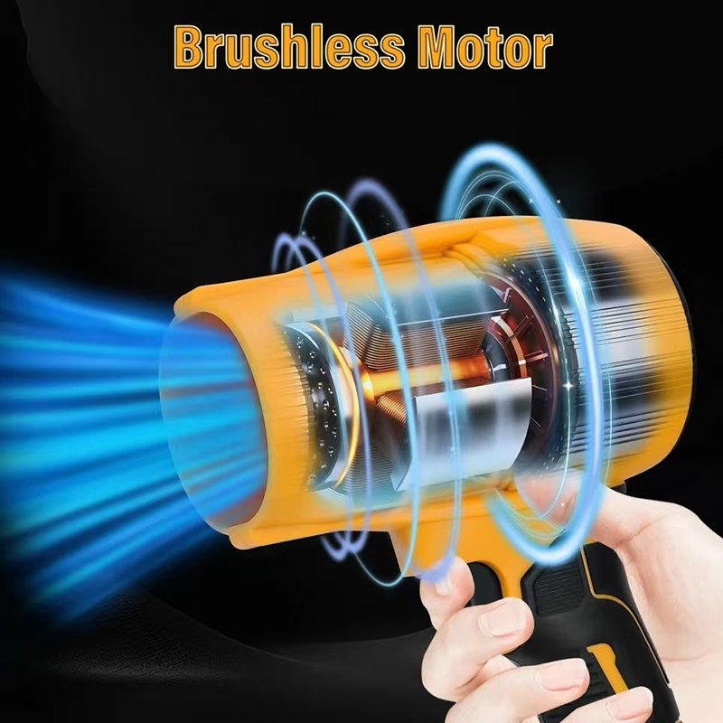 Air Blower 21V Battery Jet Turbo Fan Portable Violent Fan Two Battery With Case High Speed Air Duster Leaf Blowing Power Tools