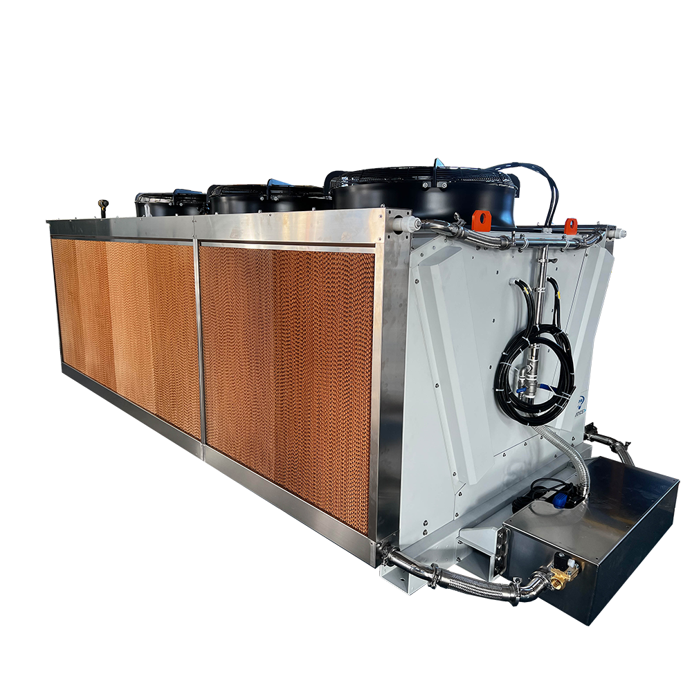 New Adiabatic Pad Air Cooled Condenser with Optional Gas Cooler Cooling System Refrigeration Dry Cooler