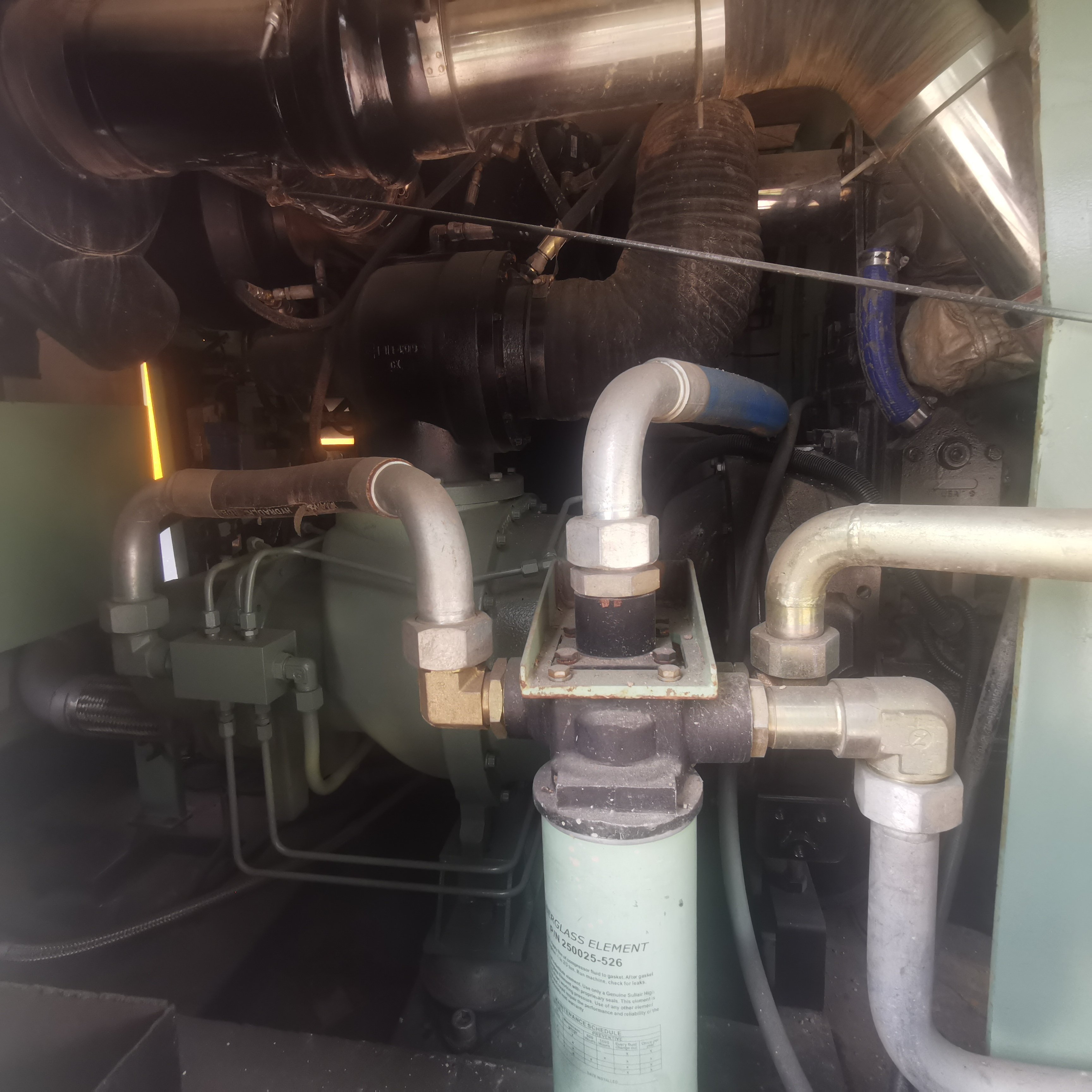 Sullair Used DPQ750XH Small Displacement 13.8Bar 21.2 M³/min FAD Used Screw Diesel Air Compressor for Borehole Machine