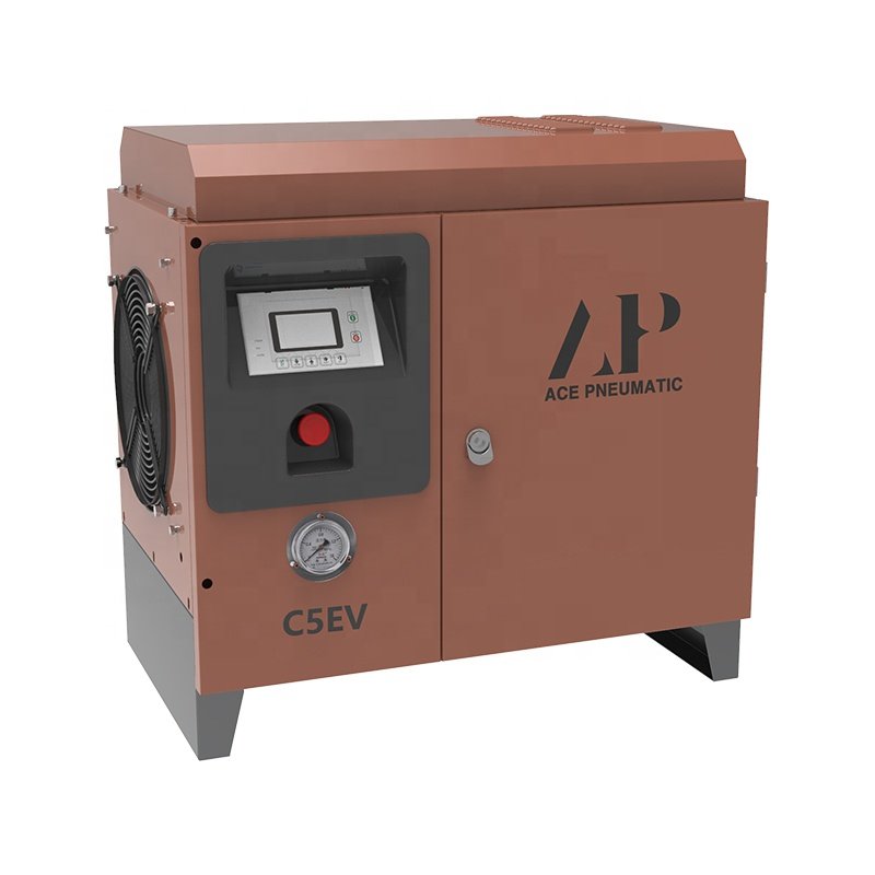 High Quality 8bar 10bar All in One Screw Air Compressor 5hp 6hp 7hp 10hp Single Phase Portable Air Compressor