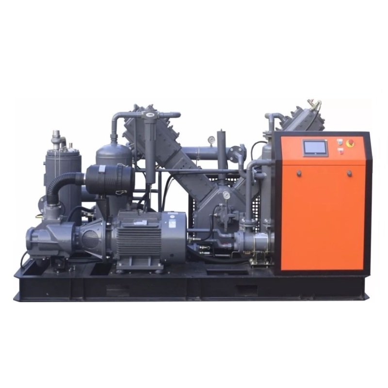 Industrial High Pressure 40 bar Oil Free Water Cooled Screw Piston Booster Air Compressor