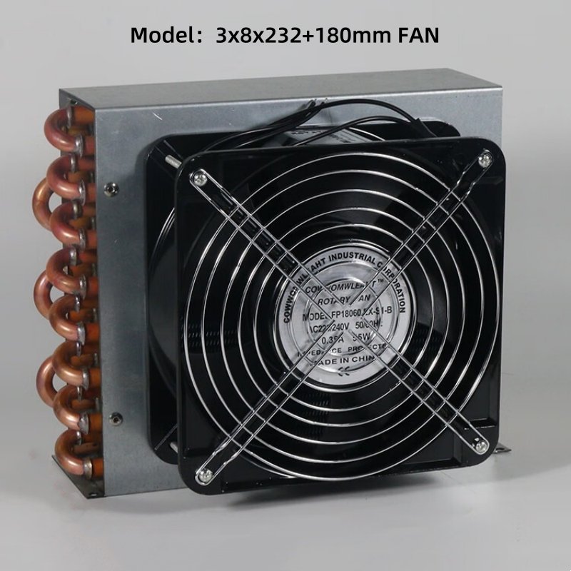 3/8 Copper Tube Condenser Unit air Cooled Refrigerator Evaporator