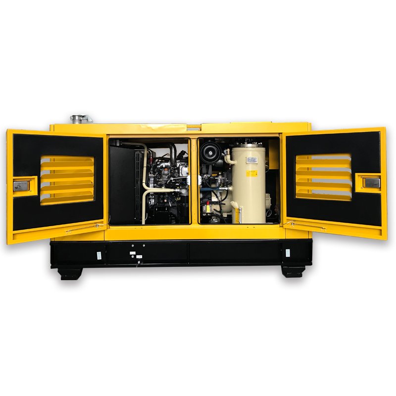 Stationary Diesel Screw Compressor Engine ISUZU Je493zg5 7.m3/Min 275cfm 7bar 101.5psig
