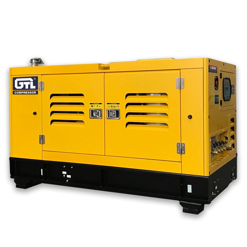 Stationary Diesel Screw Compressor Engine ISUZU Je493zg5 7.m3/Min 275cfm 7bar 101.5psig