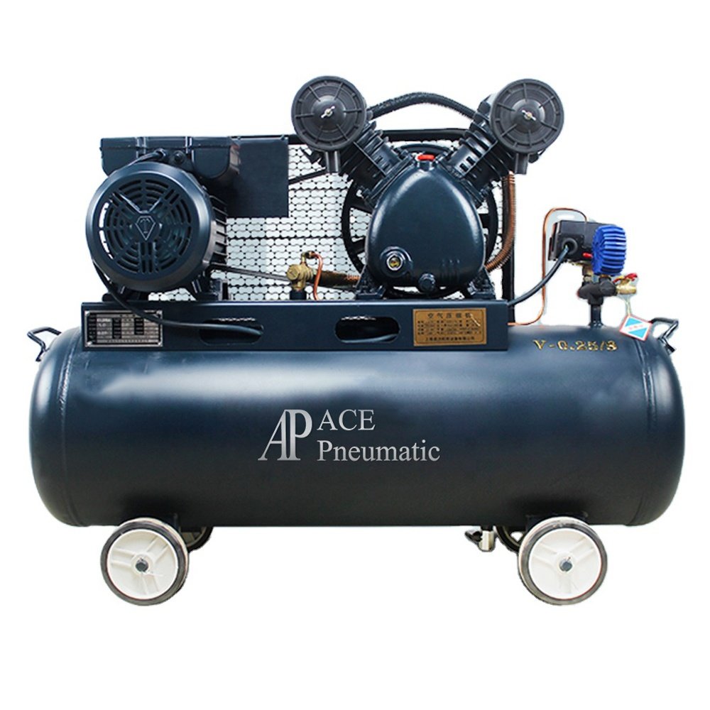 Industrial Belt Driven Piston Air Compressor 7.5hp/5.5kw Two Stage Pump Portable air Compressor Car