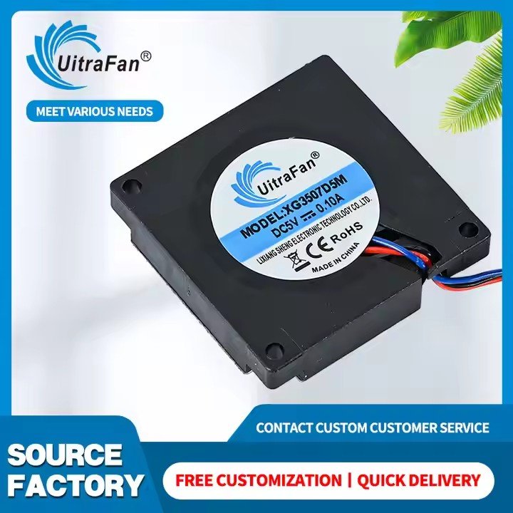 3507 Turbo Brushless Blower Cooling Fan 5V 12V Small DC Free Standing Plastic 5V 12V Small DC Blower Fan