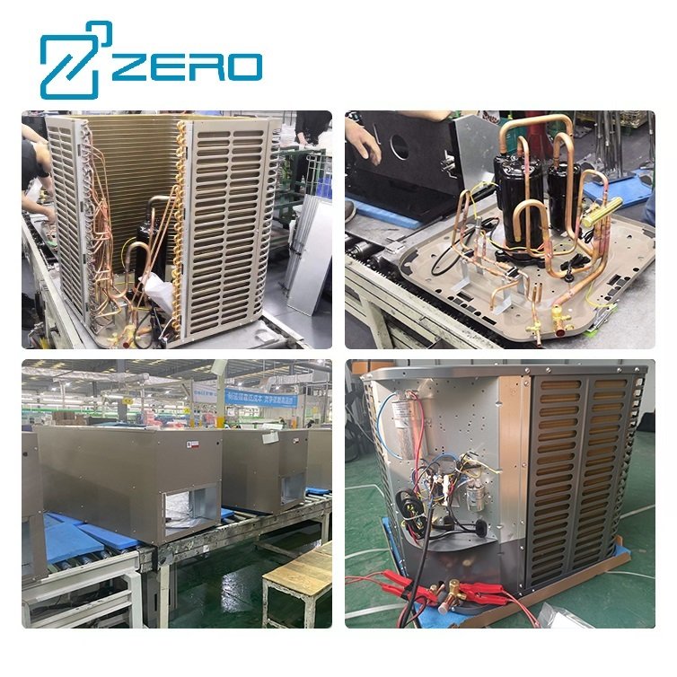 ZERO Restaurant 24000 36000 48000 60000 Btu Top Discharge Condensing Unit R410A Cooling and Heating Air Conditioner