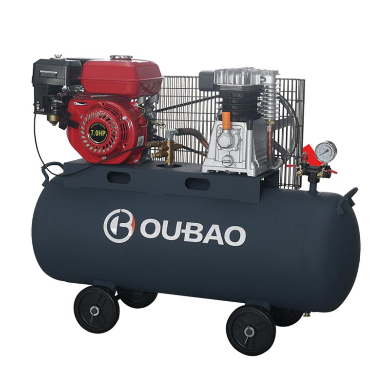 OUBAO Best Quality Portable 2.2kw 3hp Industrial Steam Driven Belt Driven Air Compressor