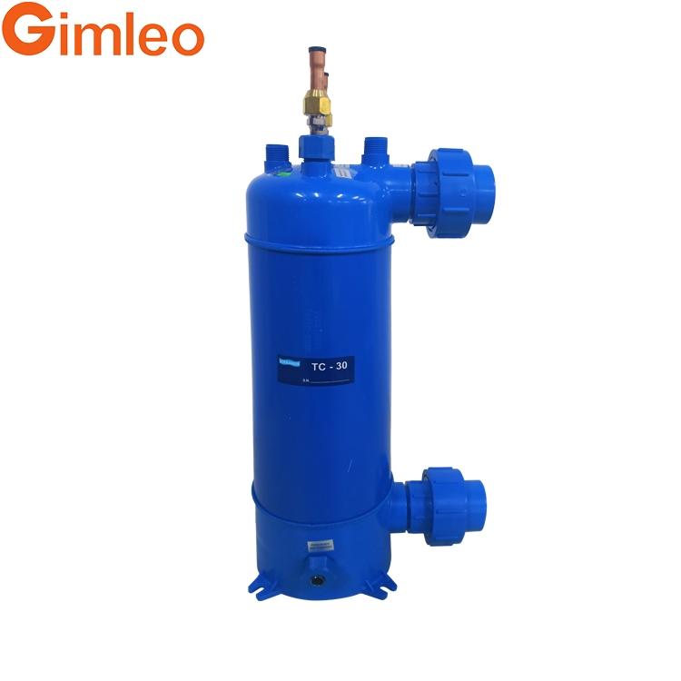 High-Capacity PVC Titanium Condenser (MHTA-3) - 12.7mm Connector, Corrosion-Resistant Heat Exchanger for Marine & Pool Systems