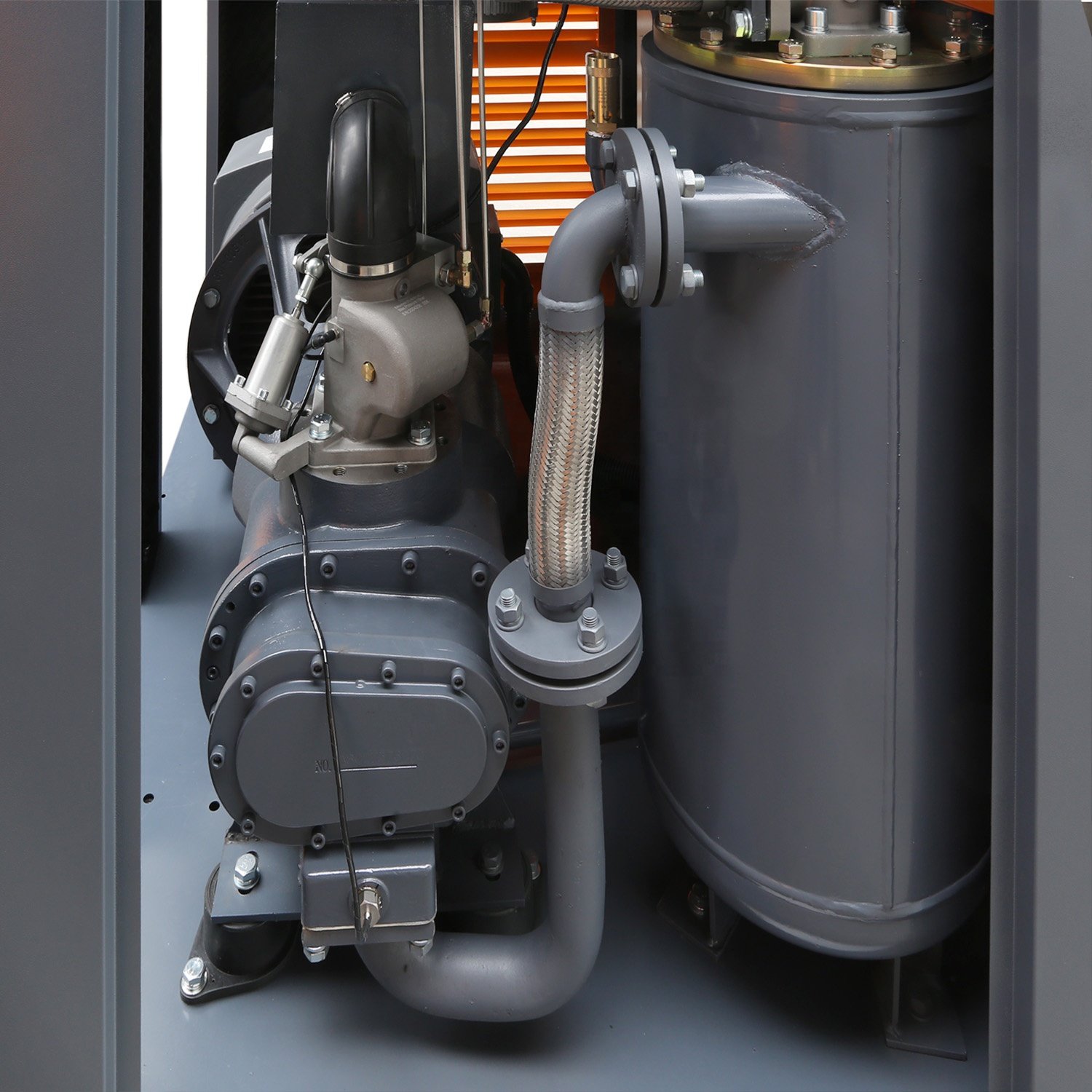 Mikovs 11kw Industrial 15 hp 1.65m3/min 59CFM 0.7Mpa Screw air Compressor for Plaster Machine