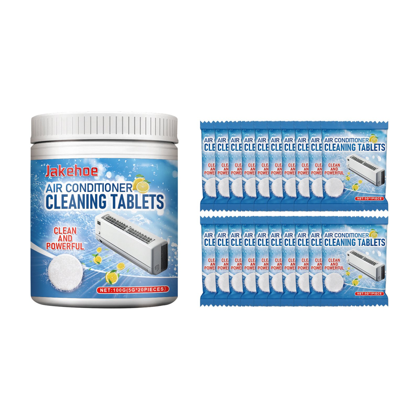 AC Tablets Prevent Build up Waste, Odor in the Condensate Drain Pipe of Air Conditioner- Aircon Cleaning System