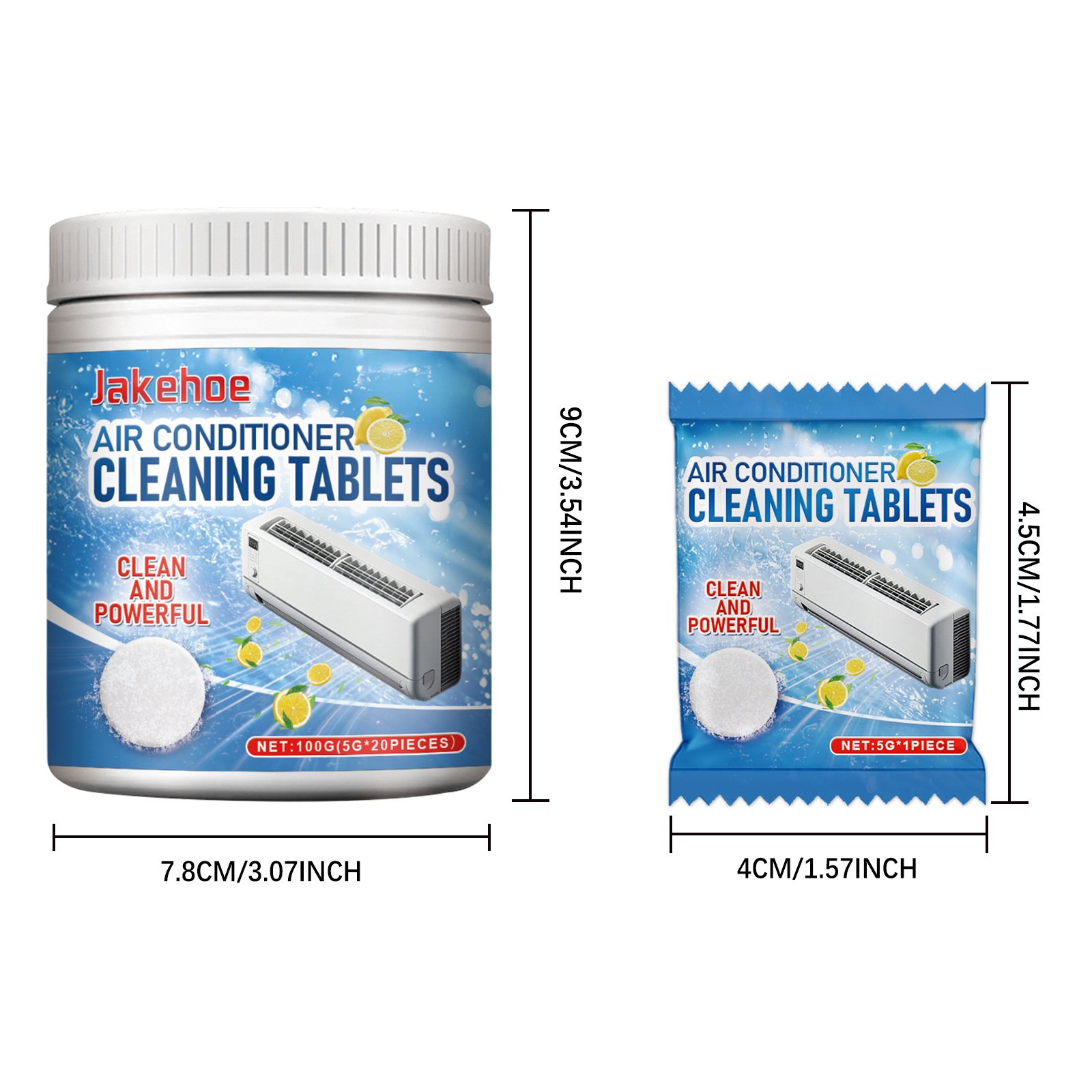 AC Tablets Prevent Build up Waste, Odor in the Condensate Drain Pipe of Air Conditioner- Aircon Cleaning System