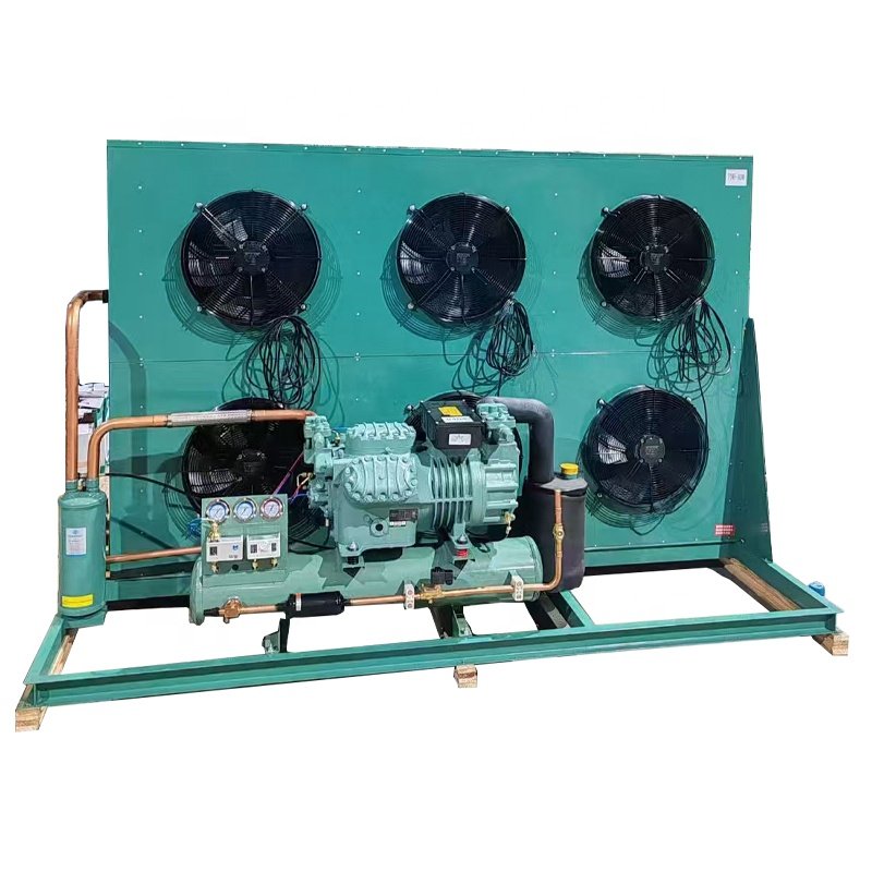 Replace Bitzer Cold Storage Room Industrial Refrigerator Semi-hermetic Compressor Freezing Equipment Condenser Unit