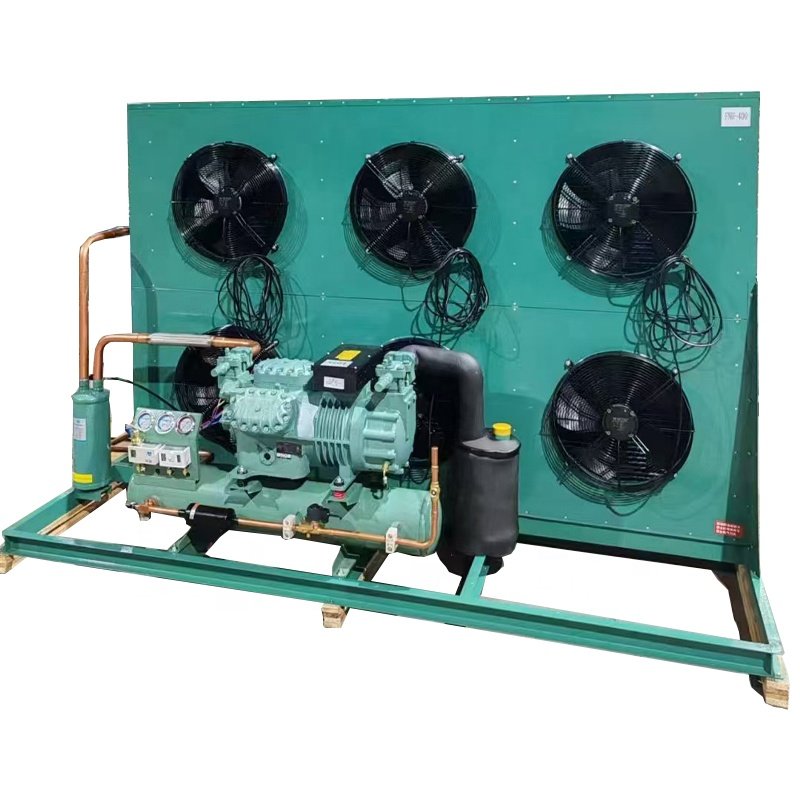 Replace Bitzer Cold Storage Room Industrial Refrigerator Semi-hermetic Compressor Freezing Equipment Condenser Unit