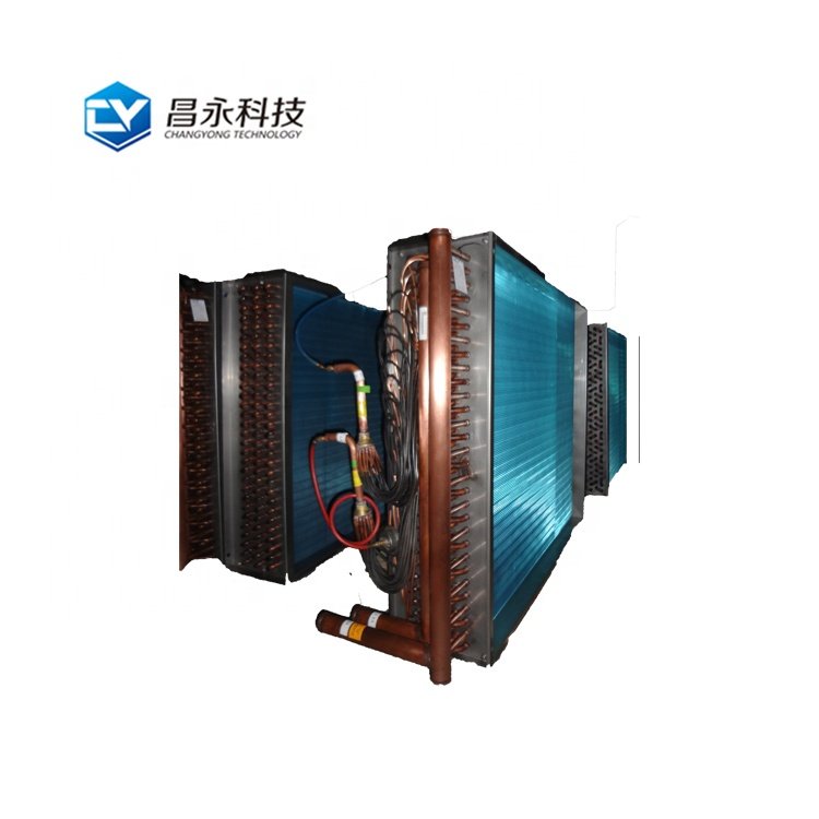 Good Price Industrial R134a R404a Deep Freezer Air Cooled Blue Fin Type Copper Condenser air Cooler for Quick Freezer