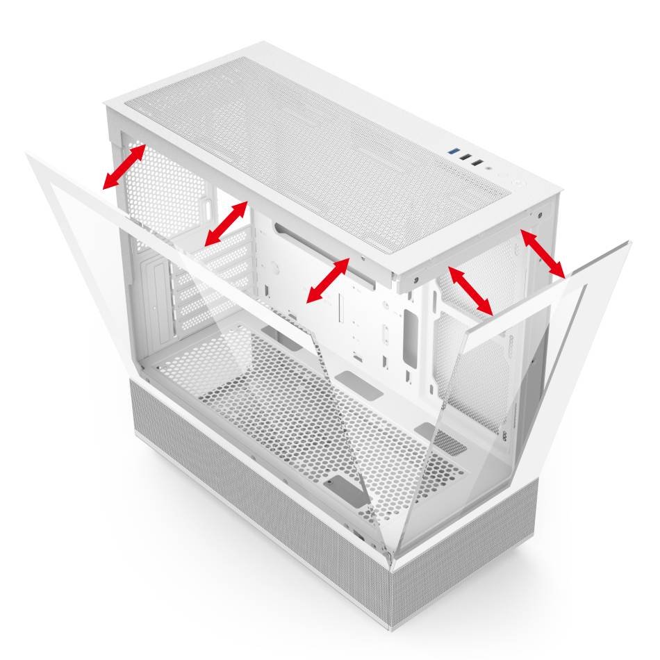 E Machines Double Sides Tempered Glass Gaming case Gaminng Pc Cabinet OEM Computer Cases Dust Filter MATX ITX Micro Atx Pc case