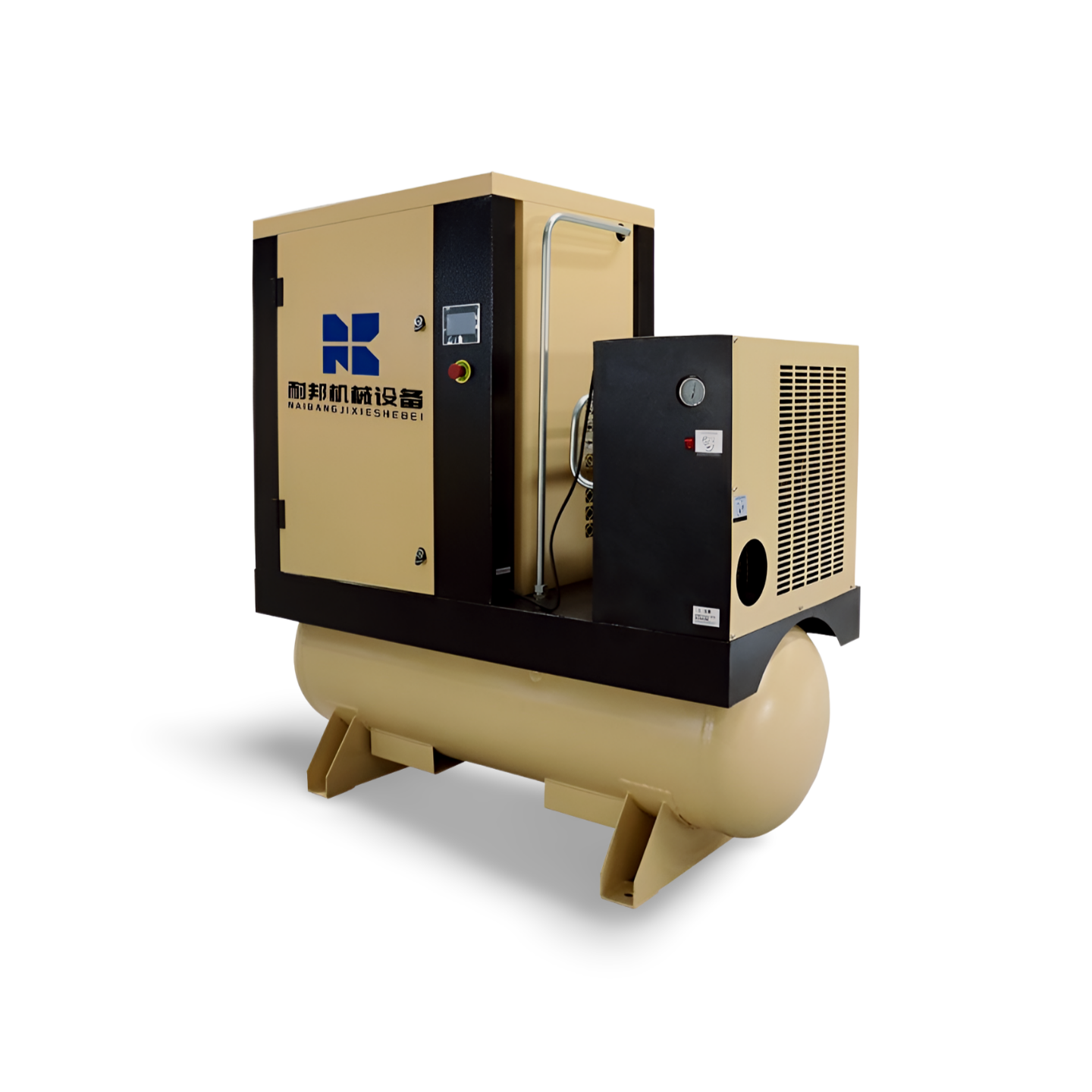 High Quality Professional Industrial All in One Screw Air Compressor With Air Dryer Tank for Home Use Food