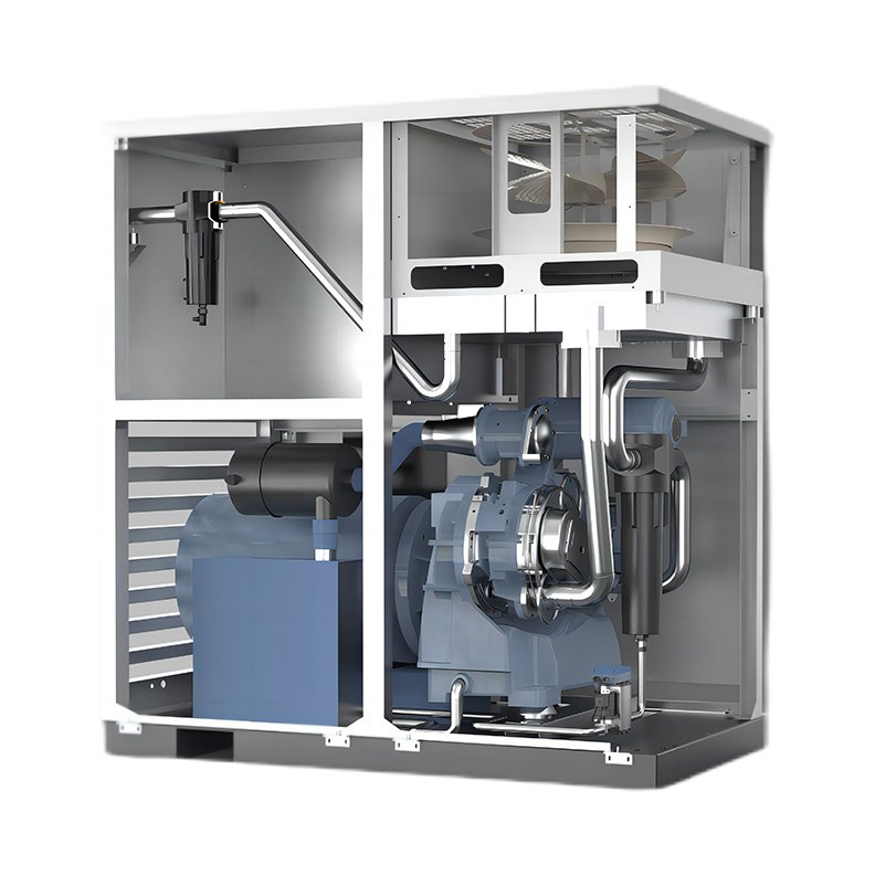 Shanghai SUNWIN Manufacture Oil-free Rotary Tooth Air Compressor on the Market for Industrial Production