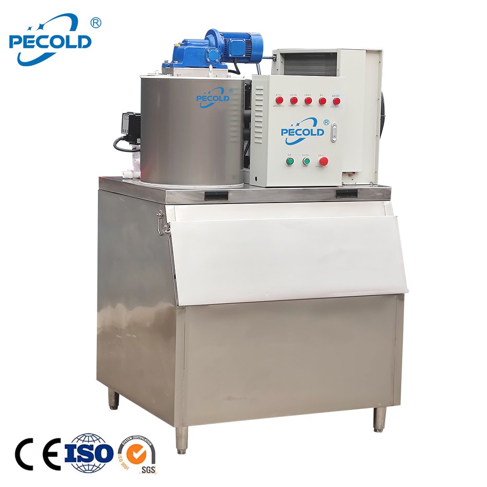 Pecold 5 Ton 15 Ton 10ton 25ton Big Fresh Water Industrial Flake Ice Making Shape Machine 20t Ice Flake Machine Industrial
