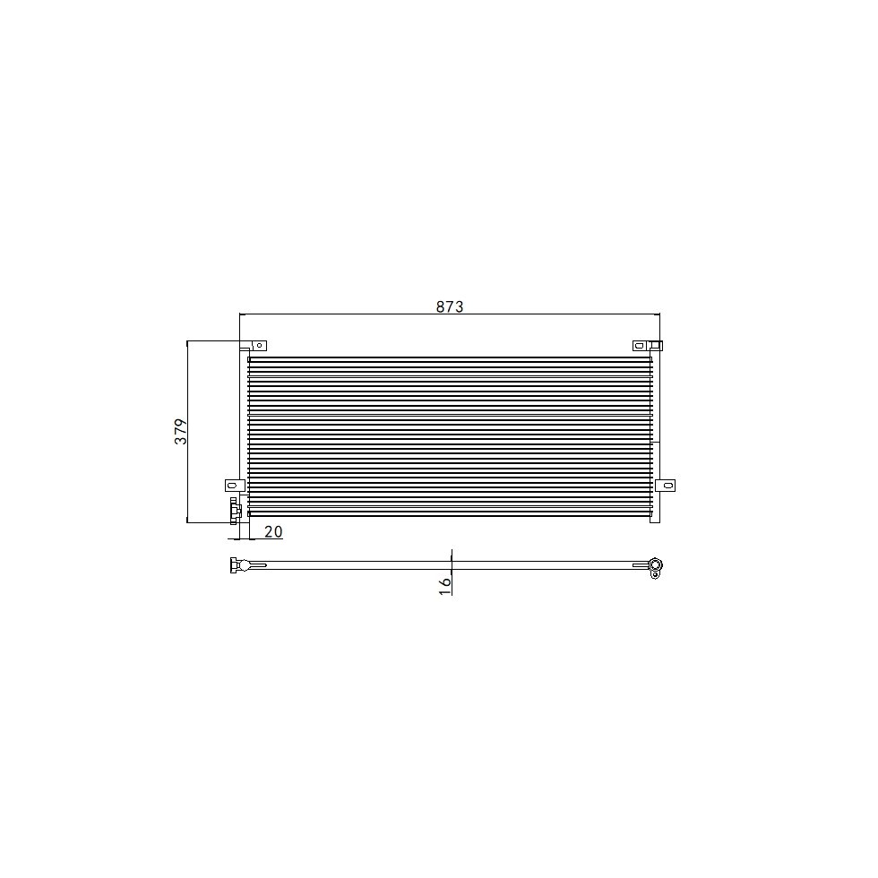 Aftermarket Car Auto Air Conditioning System Auto AC Condenser for VOLVO FH NH OEM 21893823 22212982