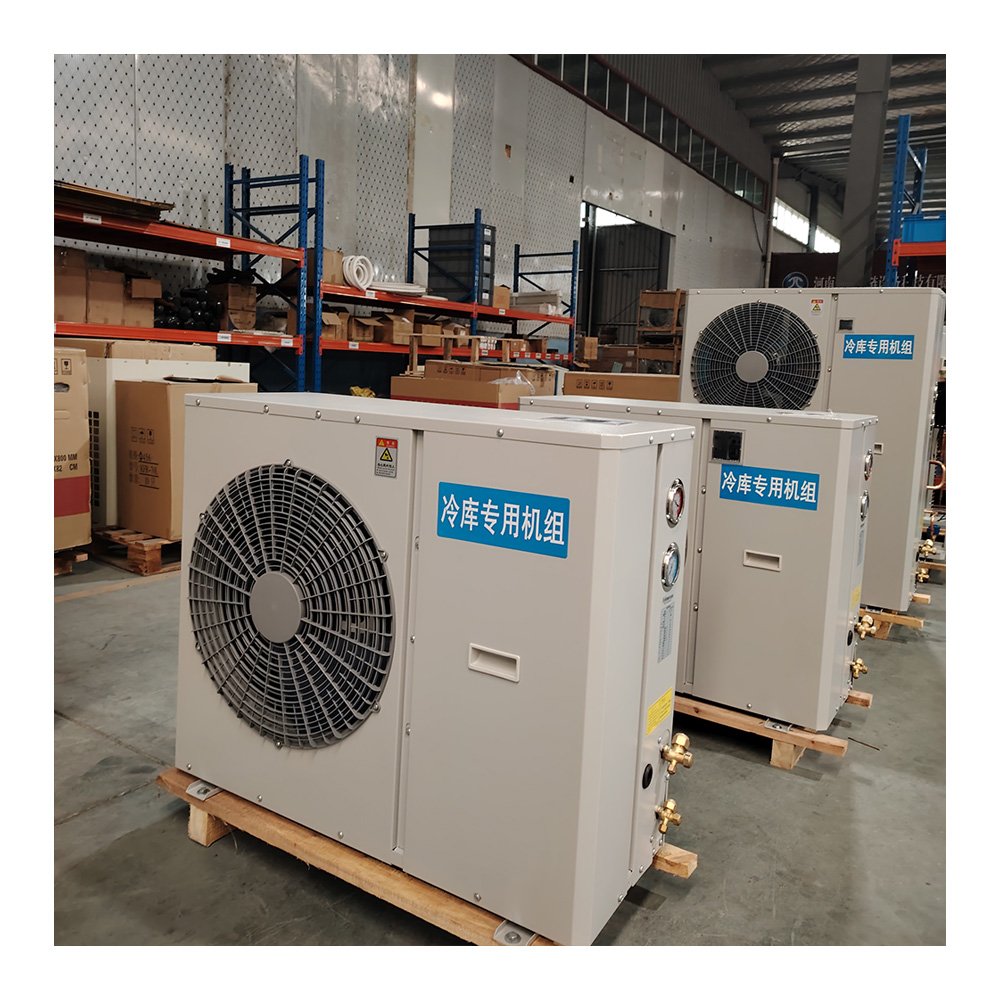 3Factory Compressor Refrigeration Unit Air Cooled Condens Unit HBP 6Hp Condensing Unit With Motor Cooling Fans Chiller Cold Room
