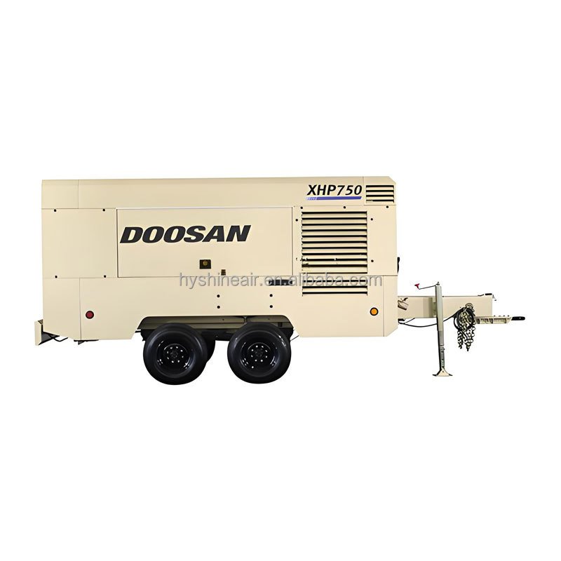 Ingersoll Rand Doosan High-Pressure Screw Air Compressors 750-1500 CFM 24 Bar Portable Tier 3 Emission CAT Engine-Powered Gear