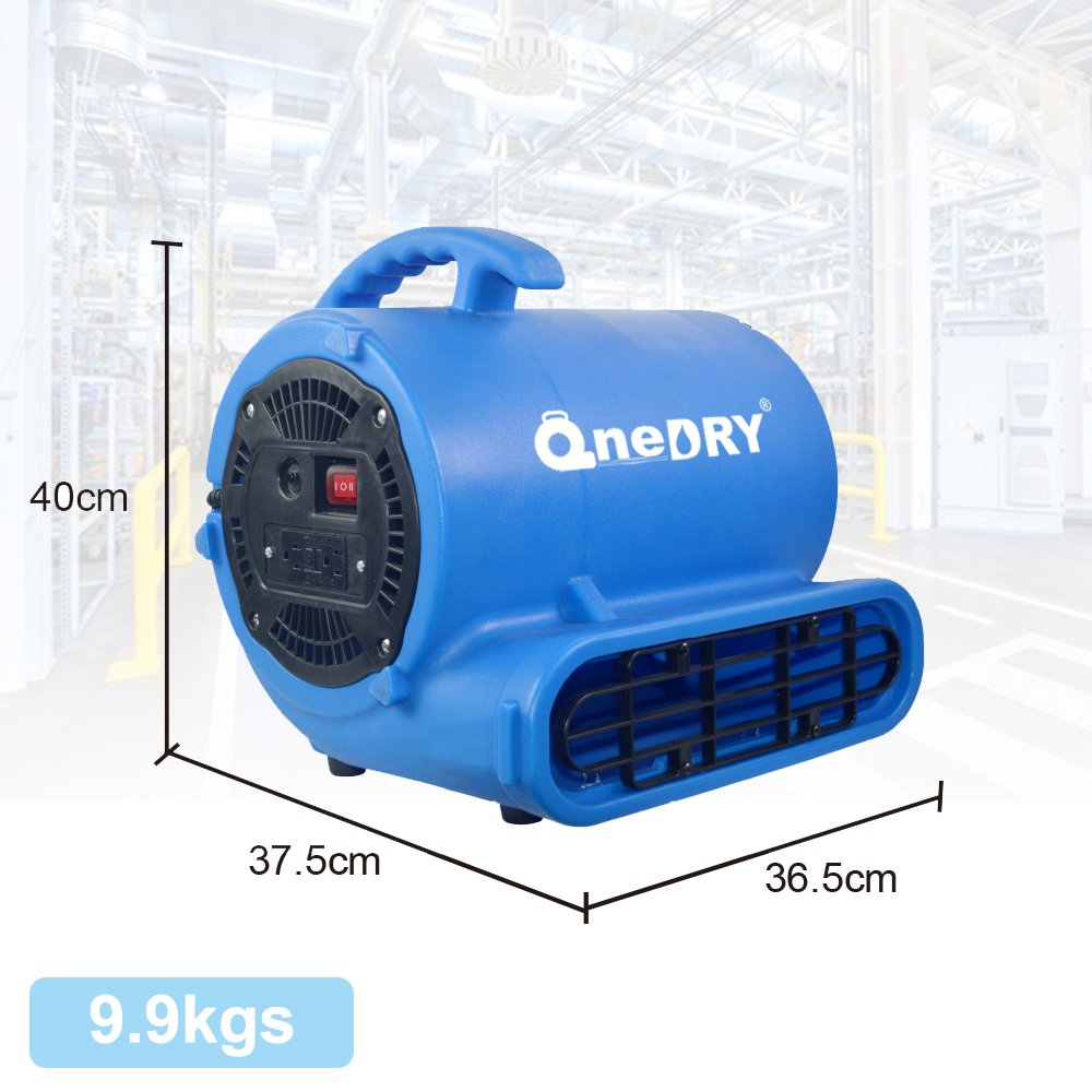 Portable Commercial Airmax Mover Carpet Dryer Blower Fan Easy Carry Handle Electric Plastic Warehouse Roof Fan Circulation