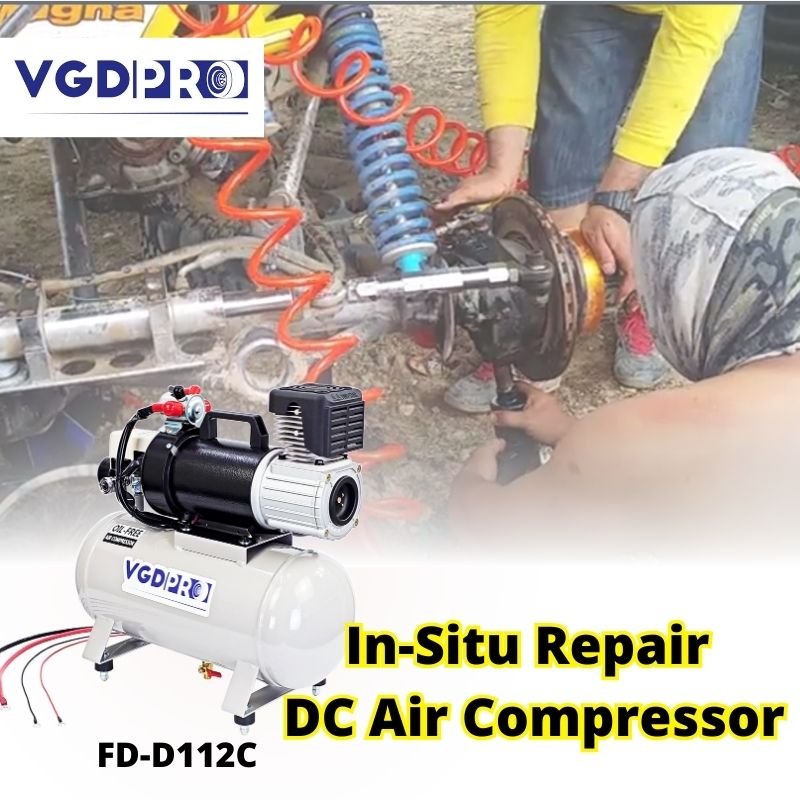 12V Portable DC Mini Air Pump 12 Liter Tank Offroad Road Assist Heavy Duty Oil-Free Single Piston Industrial Air Compressors