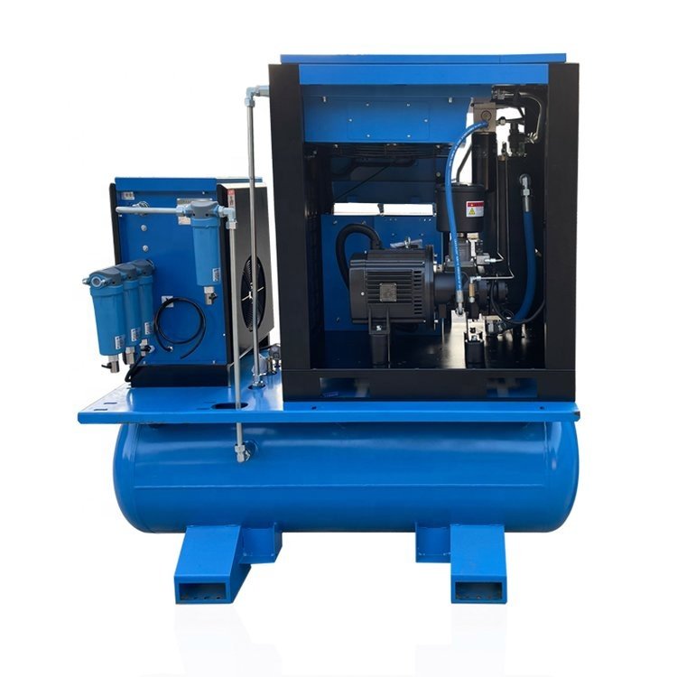 Integrated All in One 7.5kw 11kw 15kw 22kw 16 bar Screw Air Compressor for Fiber Laser Cutting Plasma Cutting Machine