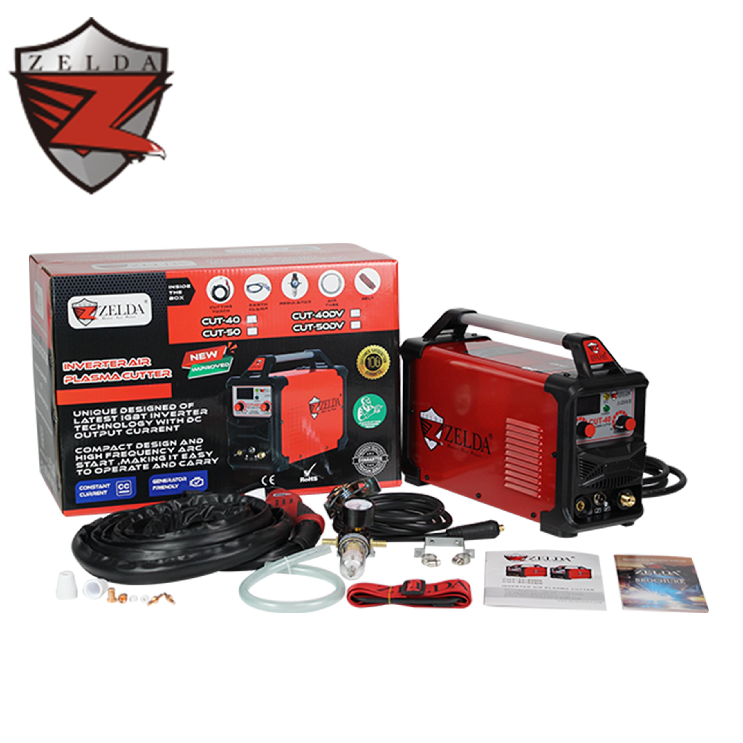 Zelda air Plasma Cutters with Air Compressor Work Metal Cutting Machine CUT 40 Plasma Cutting Machine