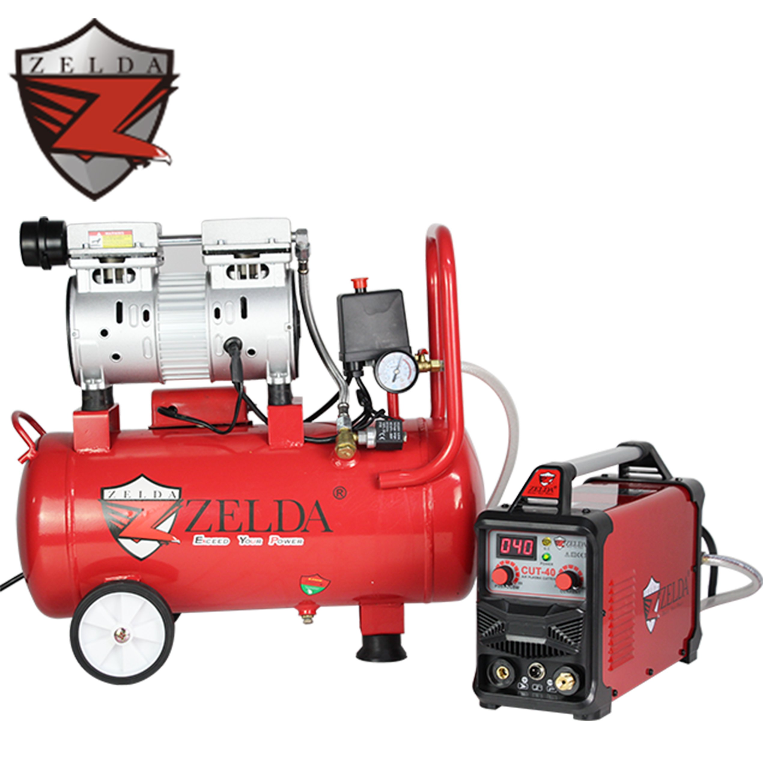 Zelda air Plasma Cutters with Air Compressor Work Metal Cutting Machine CUT 40 Plasma Cutting Machine