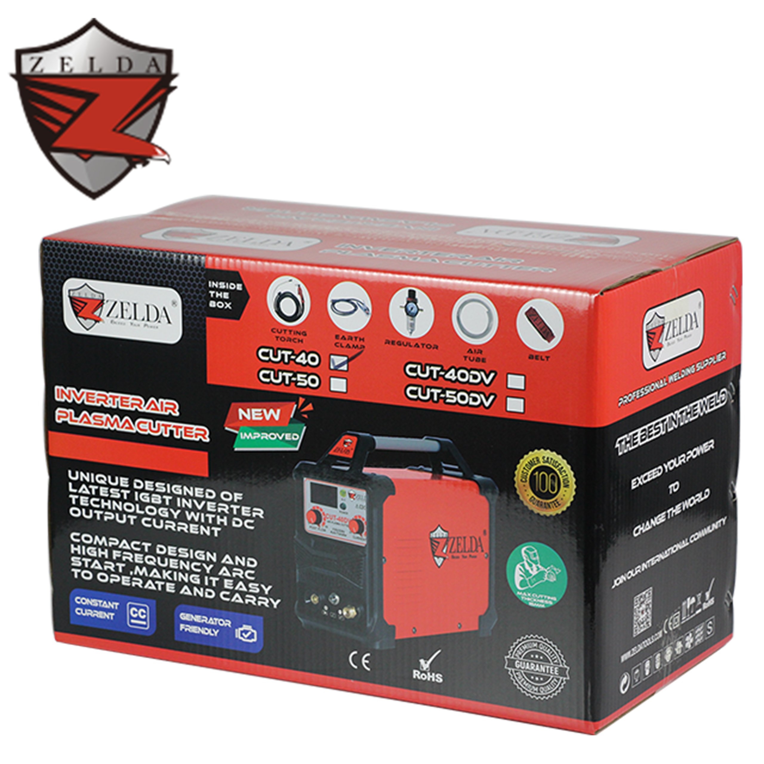 Zelda air Plasma Cutters with Air Compressor Work Metal Cutting Machine CUT 40 Plasma Cutting Machine