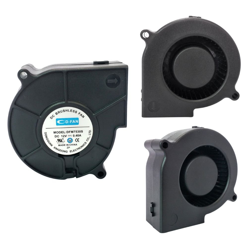 75x75x30mm Supplier Blower Fan 75mm 12v Brushless Dc Blower 24v 75x75