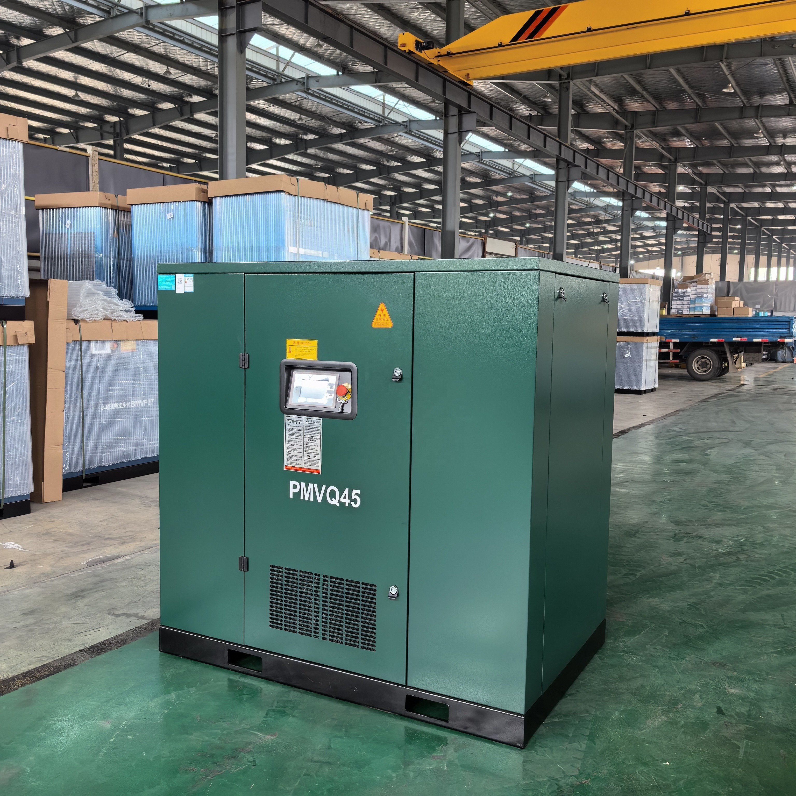High Efficiency Kaishan PMVQ45 45kw/60hp Industrial Stationary Electric Rotary Frequency Conversion Screw Air Compressor
