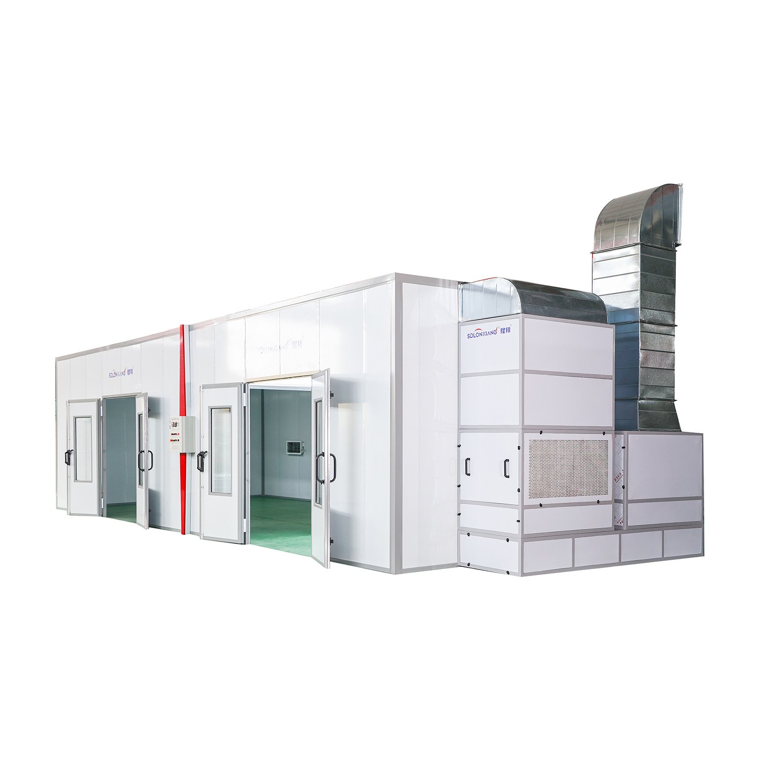 Exported to UAE Standard 12 Meters Furniture Spray Booth Water Curtain Filtering Wood Paint Booth